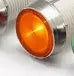 10mm stainless steel bezel plastic indicator light with wire, shown in multiple colour options.