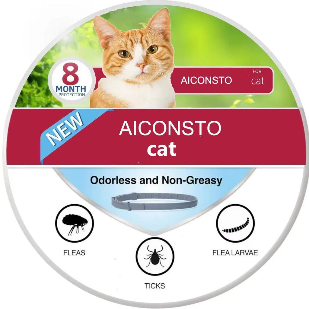 Pet insect repellent collar plastic geometry pattern 38cm for cats and puppies casual style