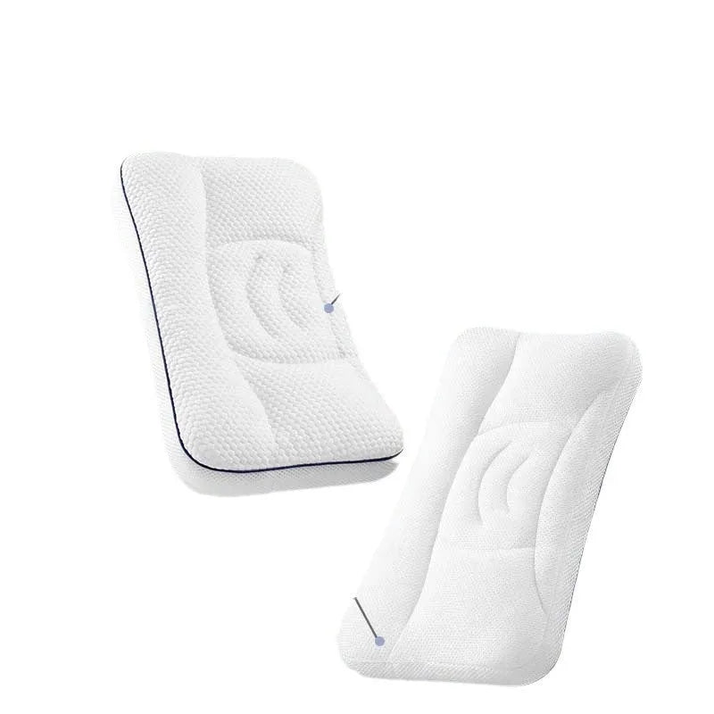 Children's dual-sided partition neck pillow with silk floss filling for ages 1-6 years