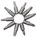 L-type double-headed socket wrench with ten steel drill bits for mechanical repair