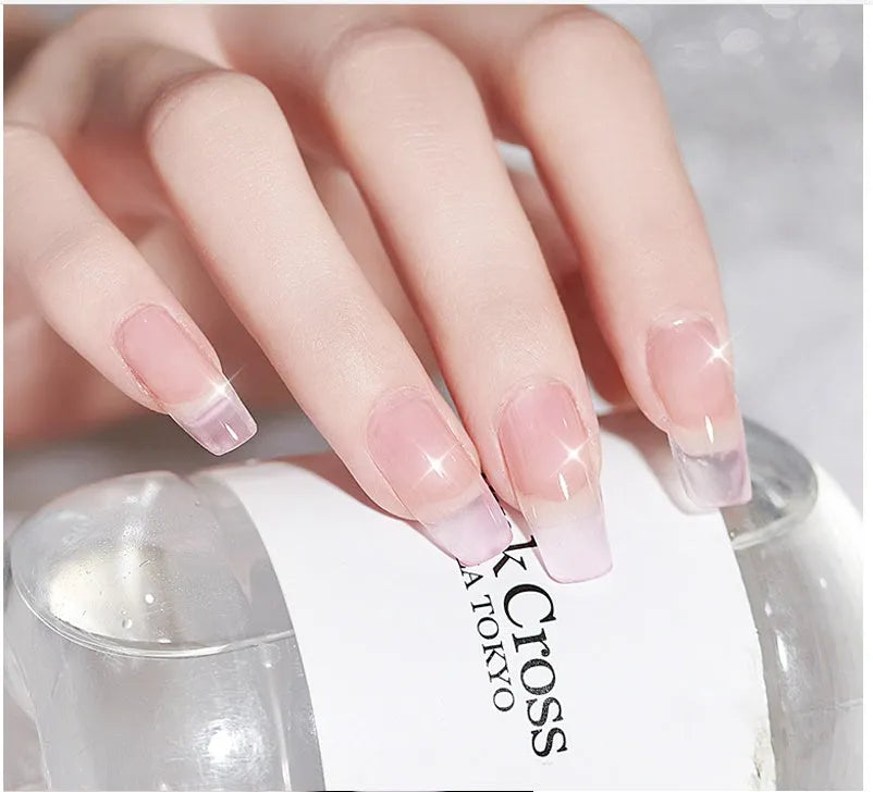Vegetable Nail Polish Free Paper Support 15ml in 7 colours resin-based odourless nail glue