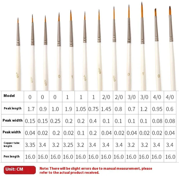 Set of 12 pearl white fluorescent marker pens with a solid wood pen holder for artists.