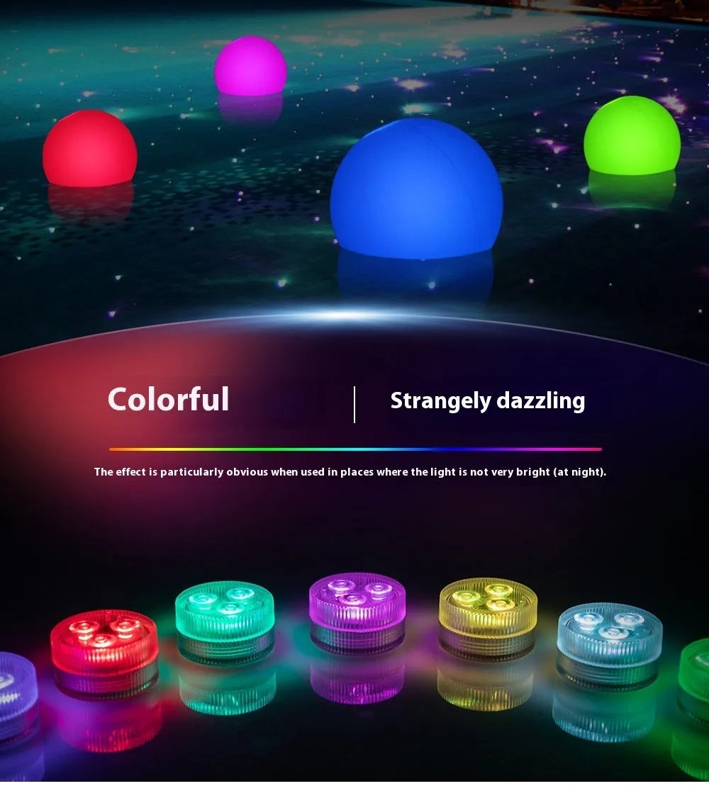 LED waterproof remote control fish tank diving light with plastic housing