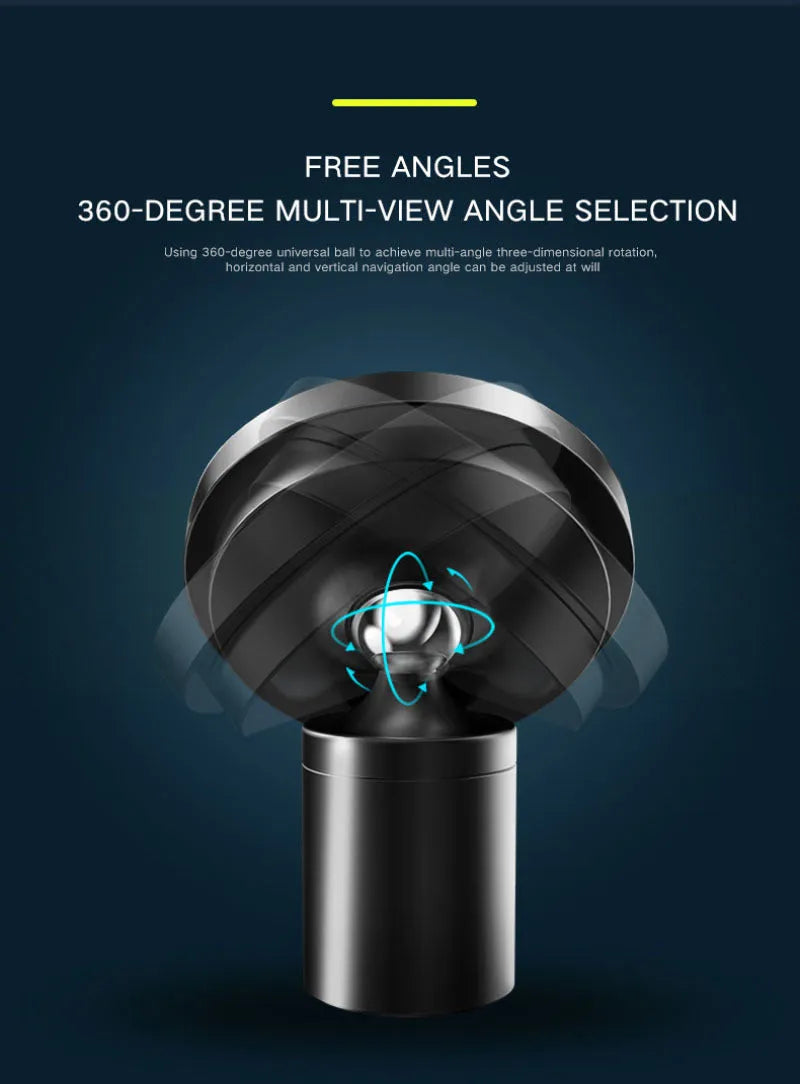 Silver 15W magnetic wireless charger with 360-degree rotating bracket for iPhone 12 series and Android phones