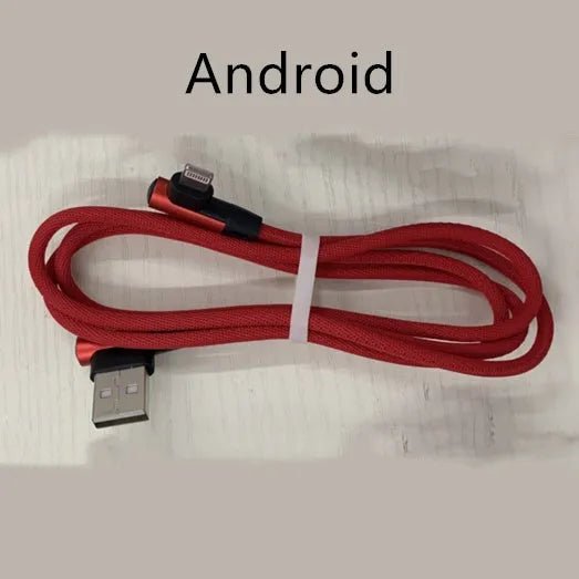 Fast charging USB cable for Android and Type C phones in various colours and lengths.