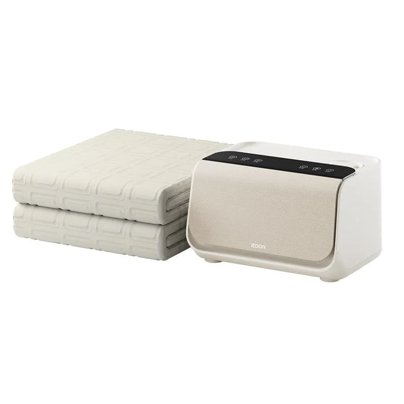 PVC plush electric water blanket with smart host control unit in 1.4×2M and 1.8×2M size options