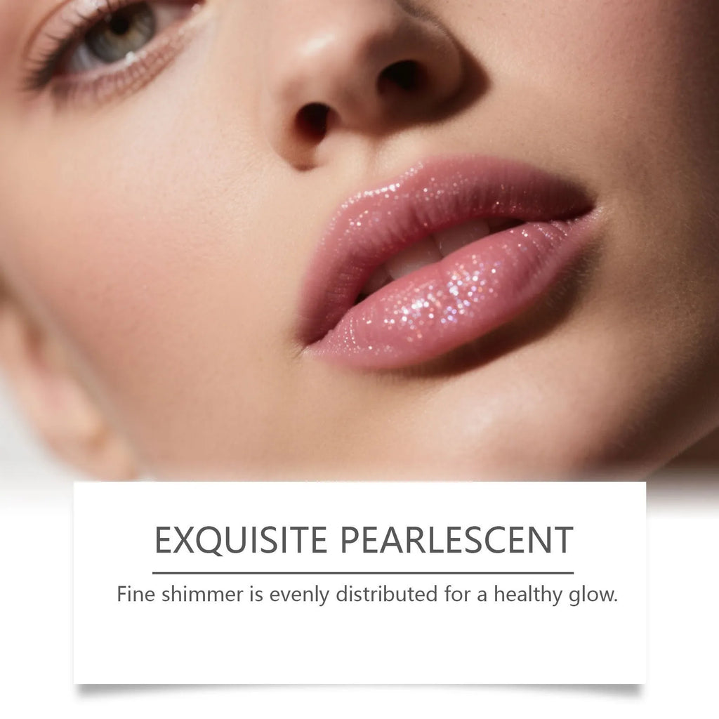 Moisturising fine glitter lip gloss 3g tube with shimmer and Vitamin E