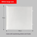 Automatic telescopic pet fence barrier in black for doorway, size Large 130x78cm