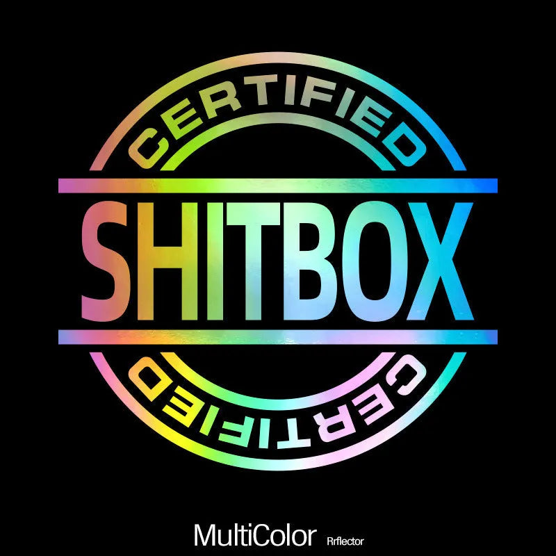 13x12cm vinyl car sticker showing decorative design in one of ten available colours