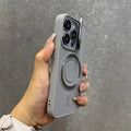 Magnetic suction plastic phone case for iPhone in all-inclusive design, available in seven colours