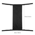 Black cylindrical wheelchair pannier bag for oxygen cylinder transport made from 600D Oxford cloth.