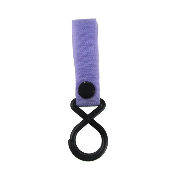 Nylon luggage hook in one of 18 available colours, including black, red, blue, and green variants