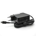 Black 65W Type C PD laptop charger power adapter with compact square design