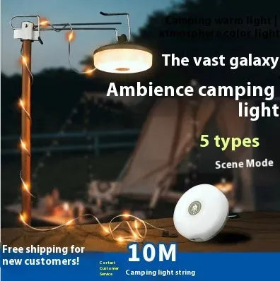 Charging multifunctional camping lantern M with warm light and colourful light modes