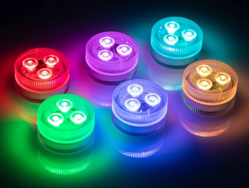 LED waterproof remote control fish tank diving light with plastic housing
