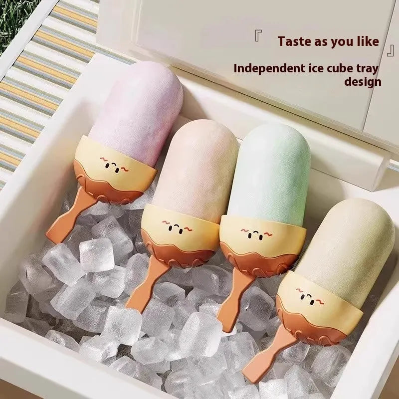 Plastic octopus ball ice cream mould for homemade frozen desserts