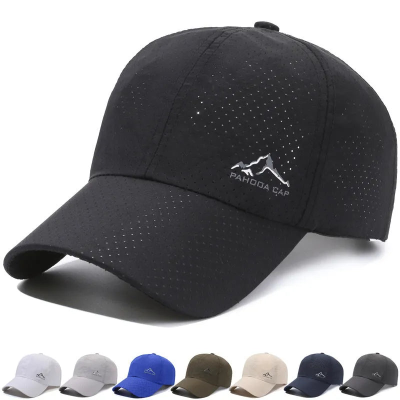 Korean style baseball cap with dome crown and adjustable strap in multiple colour options
