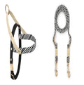 Nylon hand holding dog rope in Shadow White, 240cm long for small and medium breeds