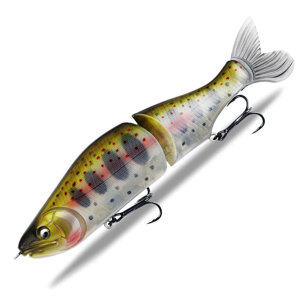 185mm soft plastic bass fishing lure in a selection of colours, designed for tossing and swimming retrieves.