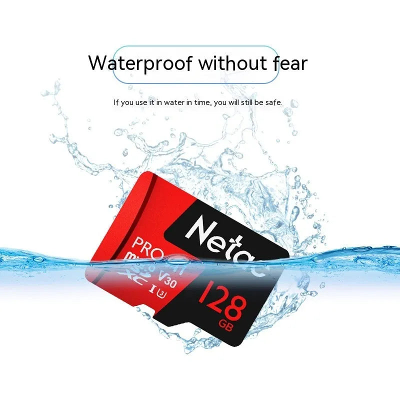 TF memory card for 4K driving recorder and surveillance camera, capacities 16GB to 256GB, compact size 15x11x1mm