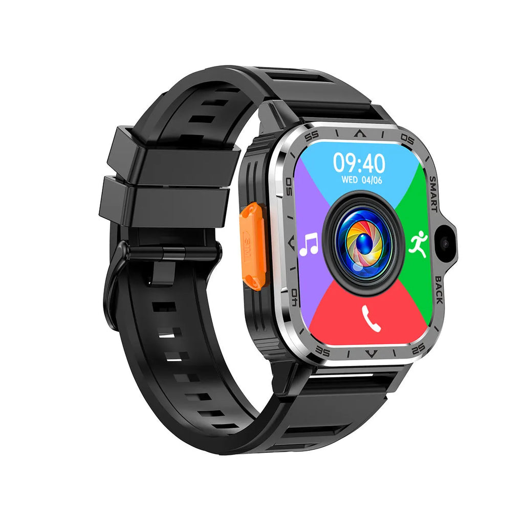 Student smart watch with TFT screen, Bluetooth calling, heart rate monitoring, NFC, Black colour variant