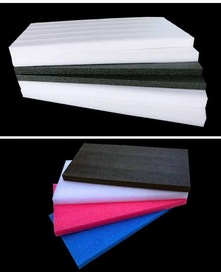 Large white EPE pearl cotton foam insulation board measuring 2 metres by 1 metre.