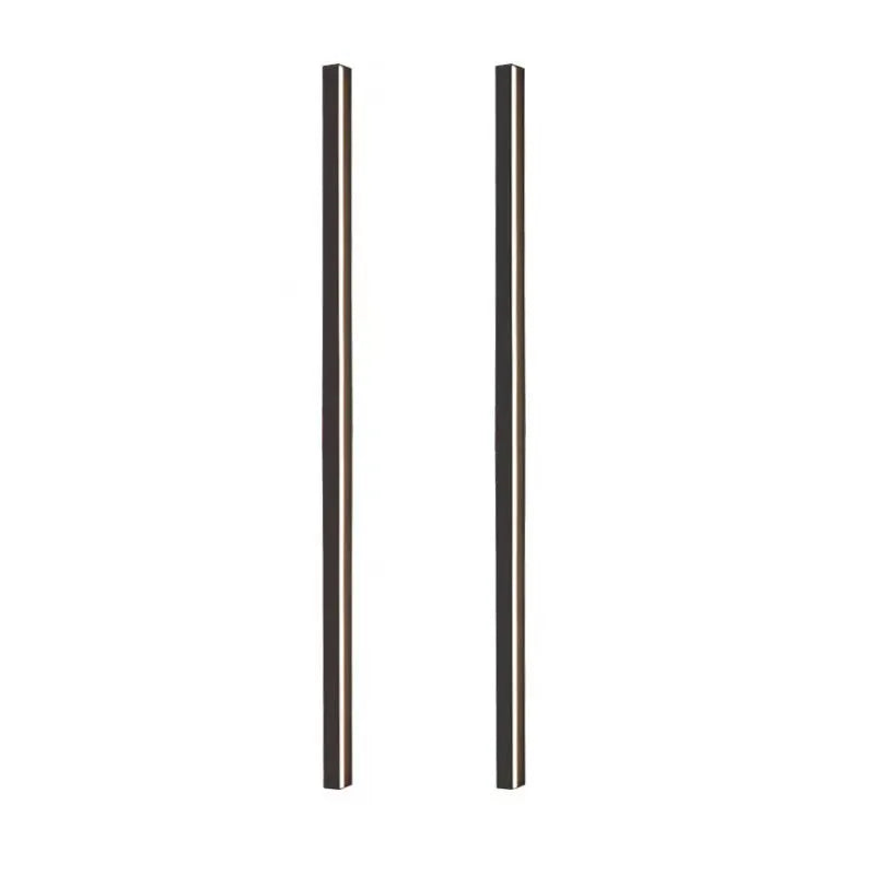A sleek, black 80cm long strip LED wall lamp with a PC shade and touch control for three light colours.