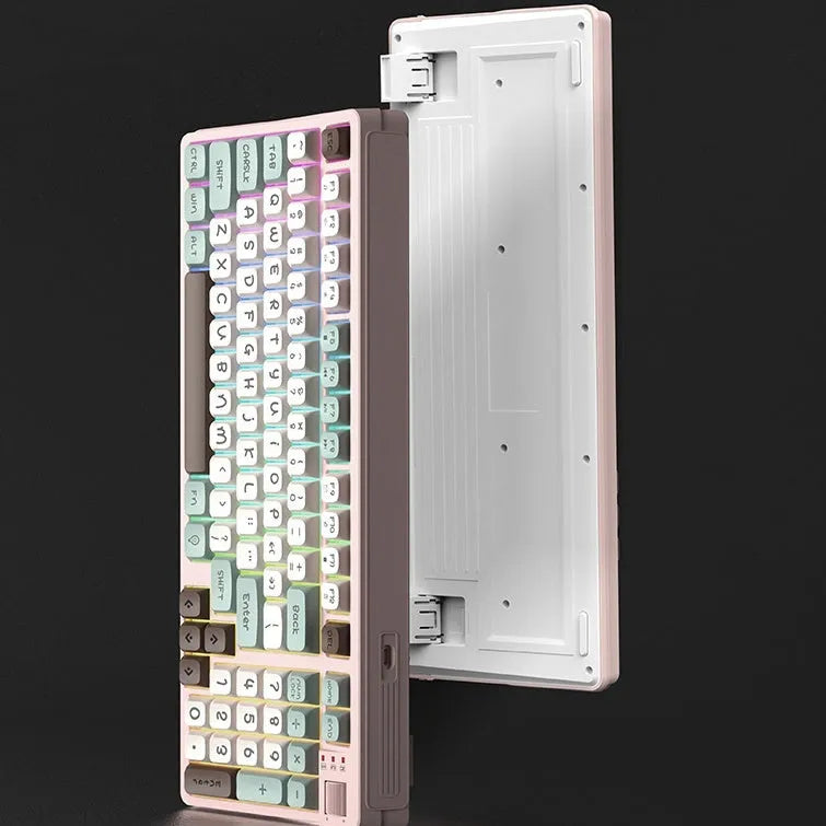 USB computer keyboard with luminous backlight and machinery feel keys in ABS plastic