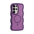 Two-in-one magnetic phone case for Samsung S24 Ultra in gray with TPU PC construction