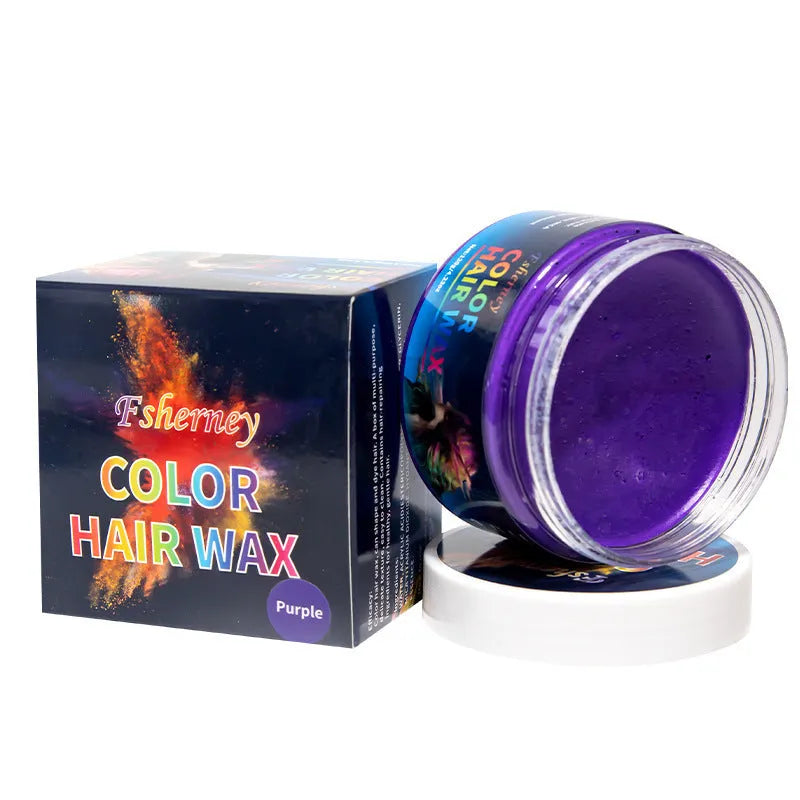 120g hair styling clay tin in multiple colour options including blue, green, red and yellow