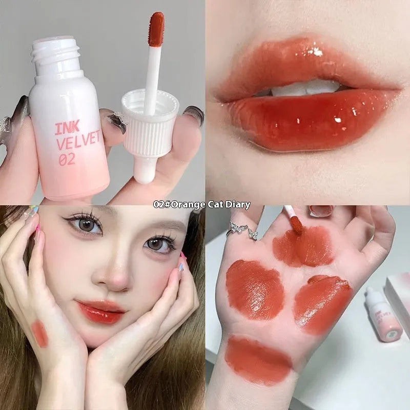 Mirror finish lip lacquer in milk huhoo series with four shade options