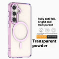 Transparent magnetic lens ring phone case for Samsung Galaxy S23 FE in clear fit