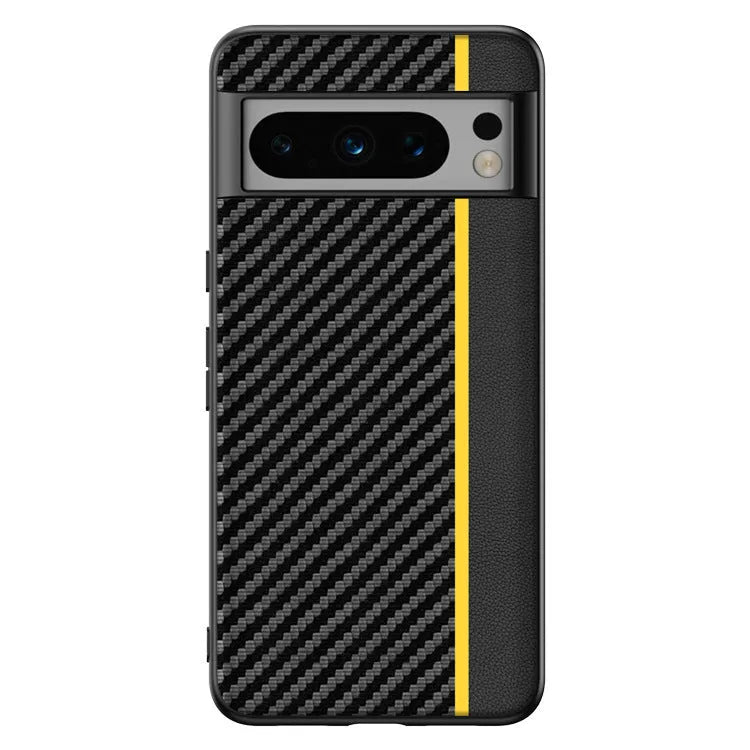 Carbon Fiber Kevlar anti-fall ultra-thin phone case for Google Pixel, shockproof, heat dissipation, imitation leather, all-inclusive hot pressing