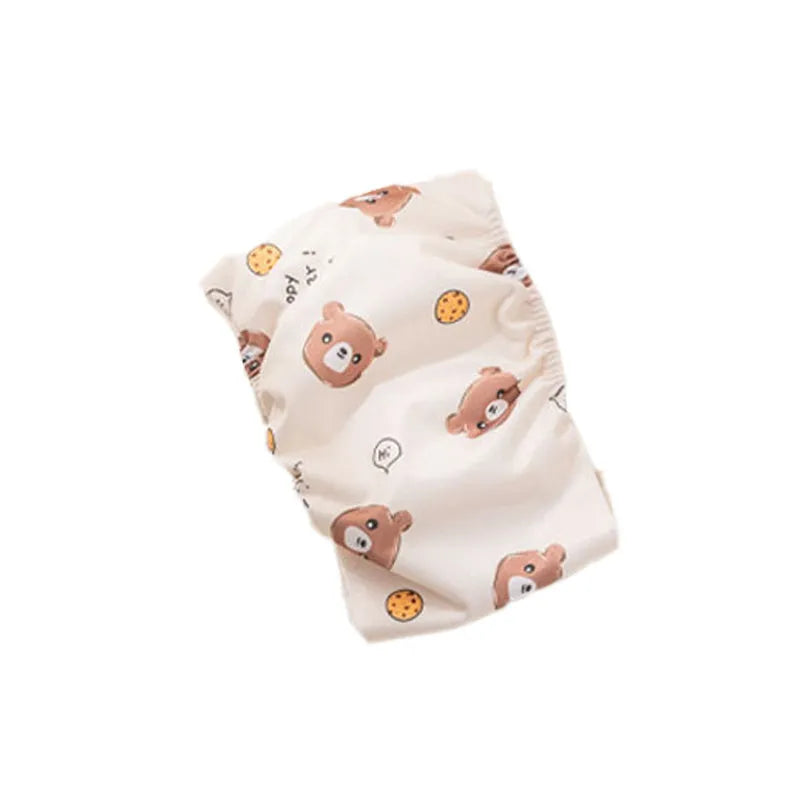 Reusable male dog diaper belly band with cartoon bone paw print design and fastener tape