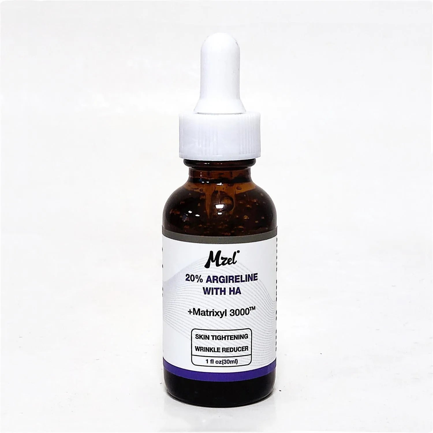 30ml bottle of six-peptide firming and anti-wrinkle moisturising serum liquid.