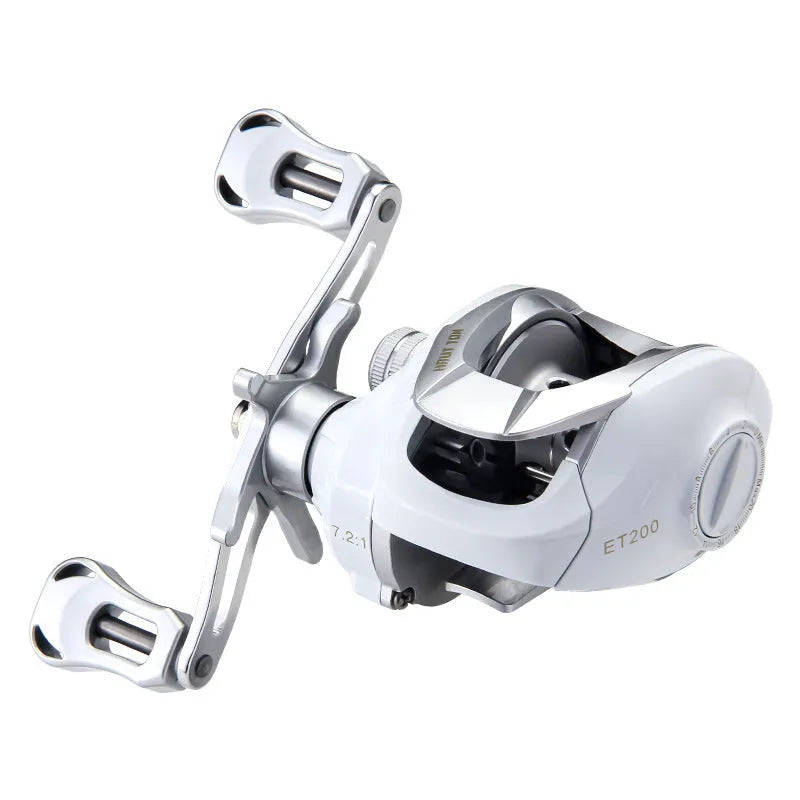 ET drop wheel micro fishing reel for light bait casting applications