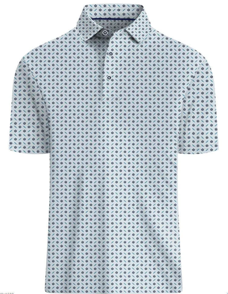 Men's 3D printing graphic short sleeve T-shirt in retro Japanese style with zip detail on mesh fabric