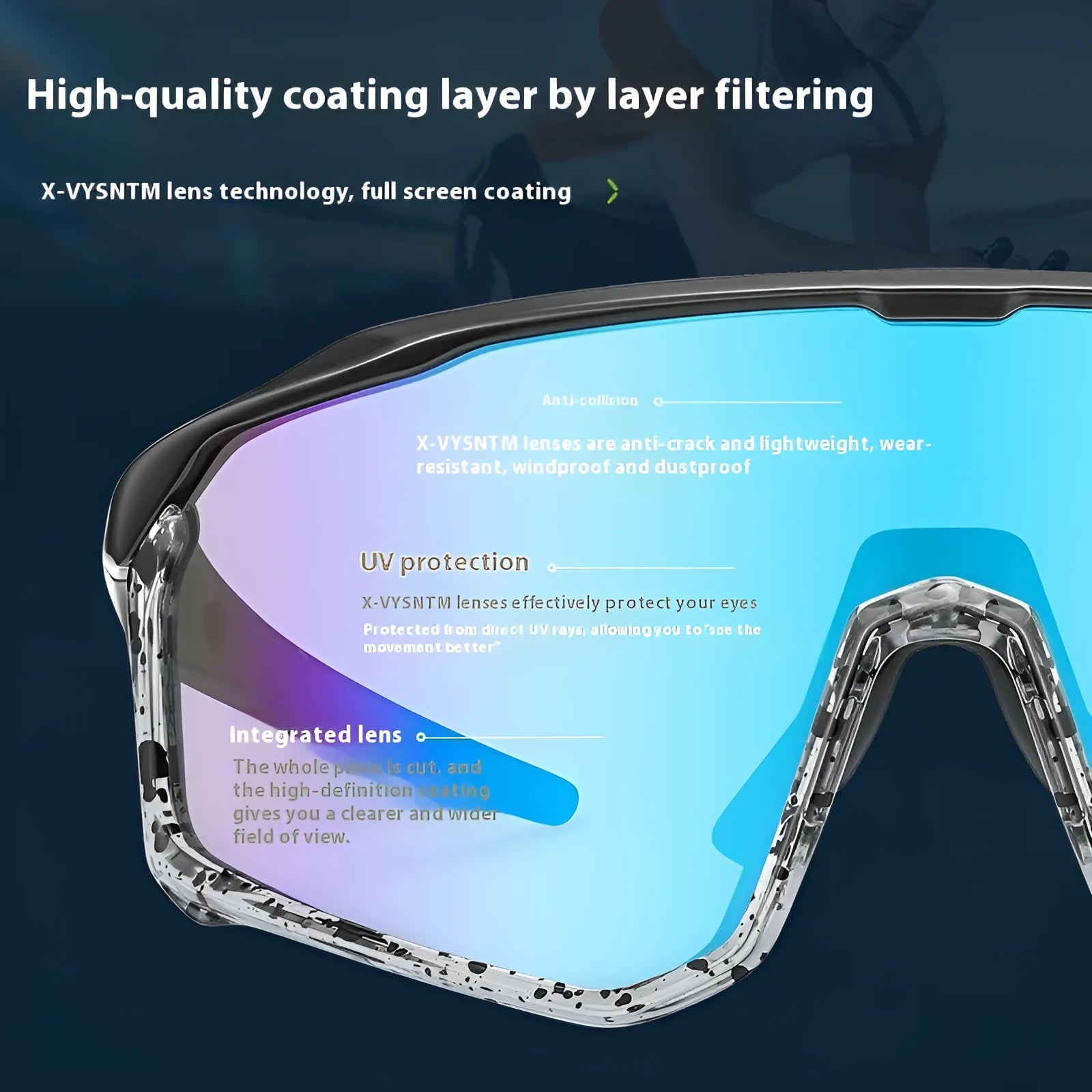Mountaineering goggles with colourful lens options for climbing hiking snow activities UV protection