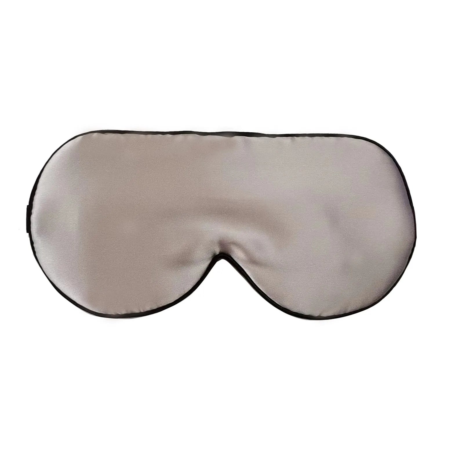 Double-sided mulberry silk eye mask in a choice of 22 colours, showing embroidered print.