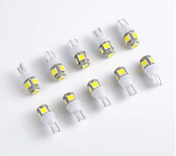 T10 wedge base 5050 SMD LED bulb for car reading or license plate light, 26x12mm, pack of 10
