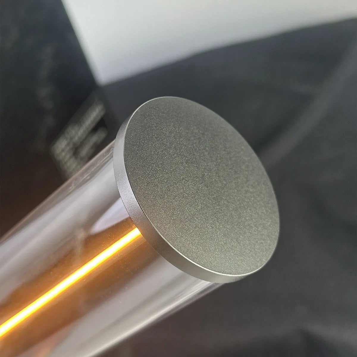 LED line glass magnetic suction light strip with transparent tube and USB charging cable