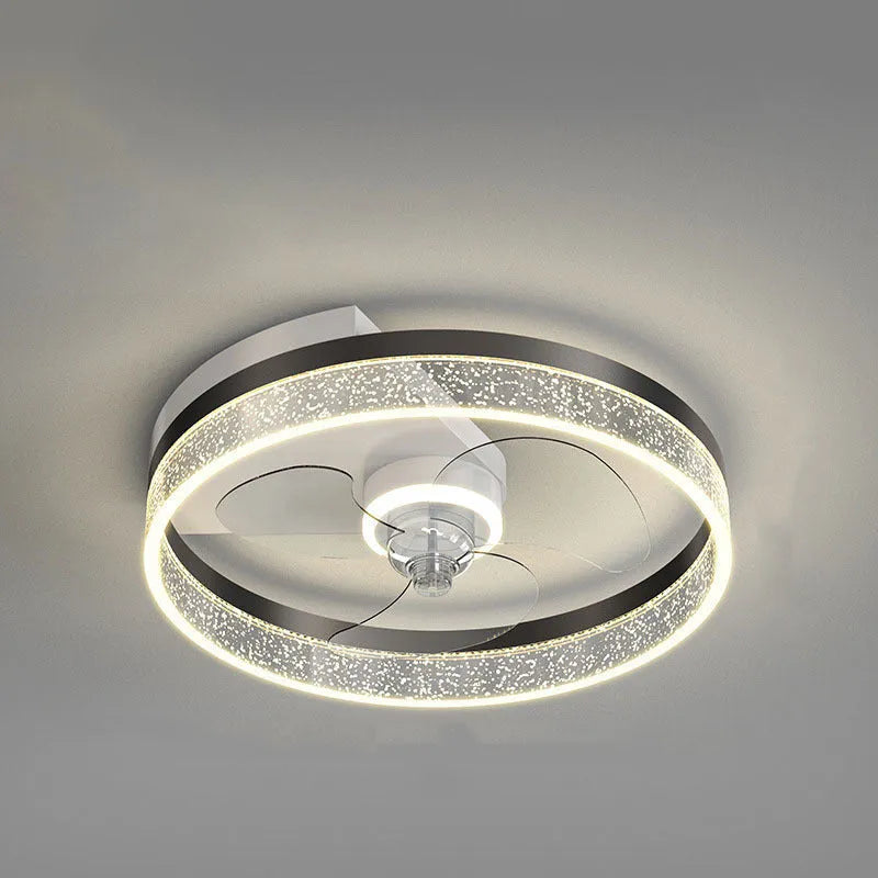 Landi modern simple Nordic style ceiling fan light for a children's bedroom in one of seven available colours.