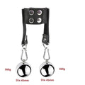 Stainless steel scrotum restraint pendant in silver finish, available in 25mm to 45mm sizes