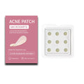 Box containing 9 mild acne patches for pimple and closed comedone treatment