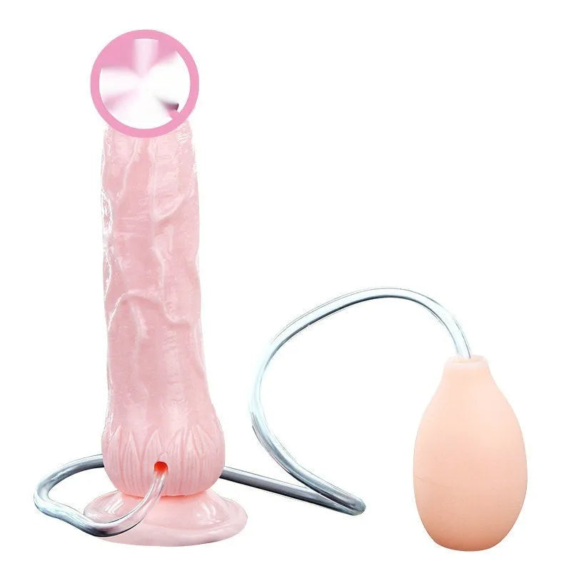 Flesh coloured realistic dildo with suction cup base, 200mm long