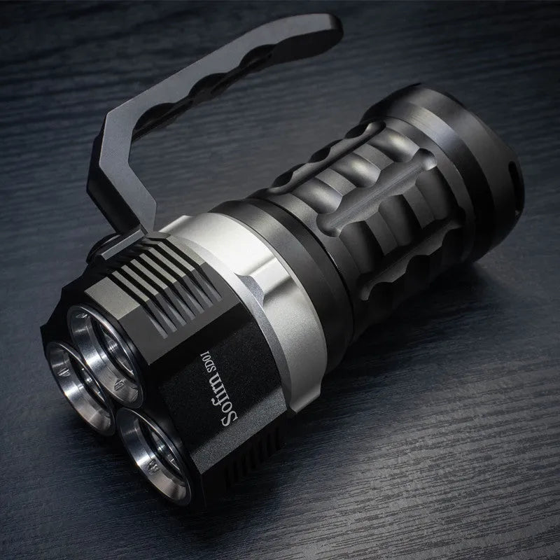 Aluminium alloy diving tube flashlight with 18cm length for outdoor and diving use
