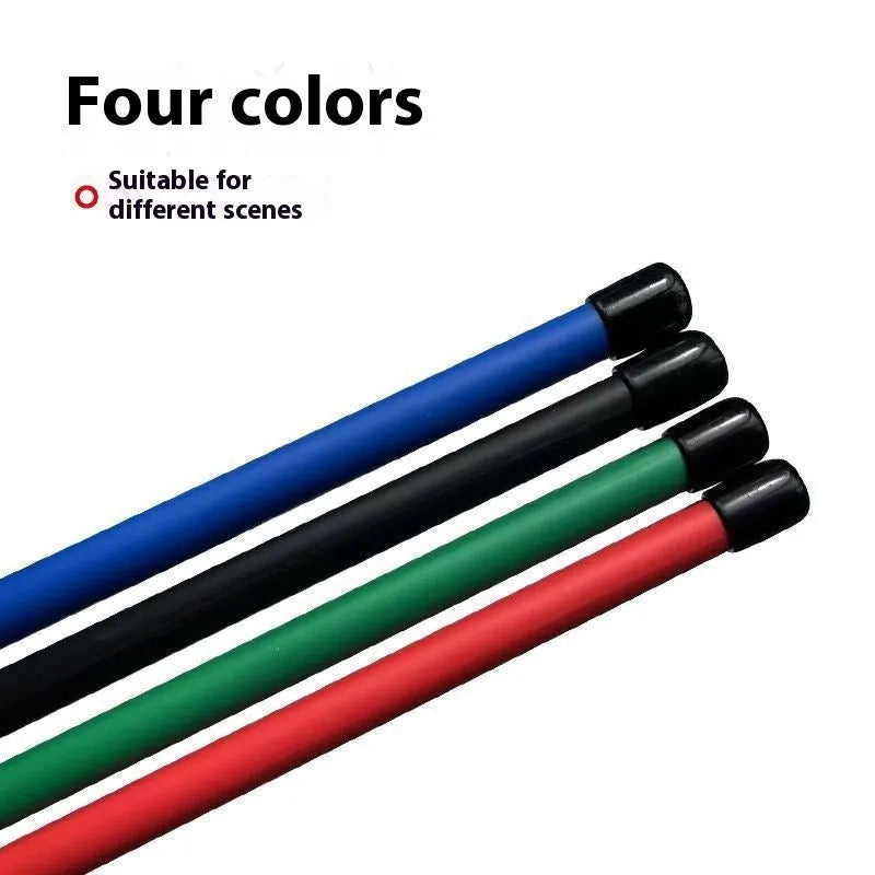 Clear flexible resin pointer with metal tip for use with sewing measuring tapes.