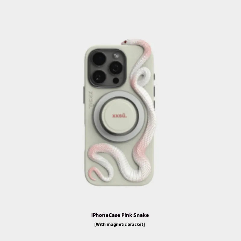 Leather full-coverage anti-fall phone case for Apple iPhone in black, pink, and white