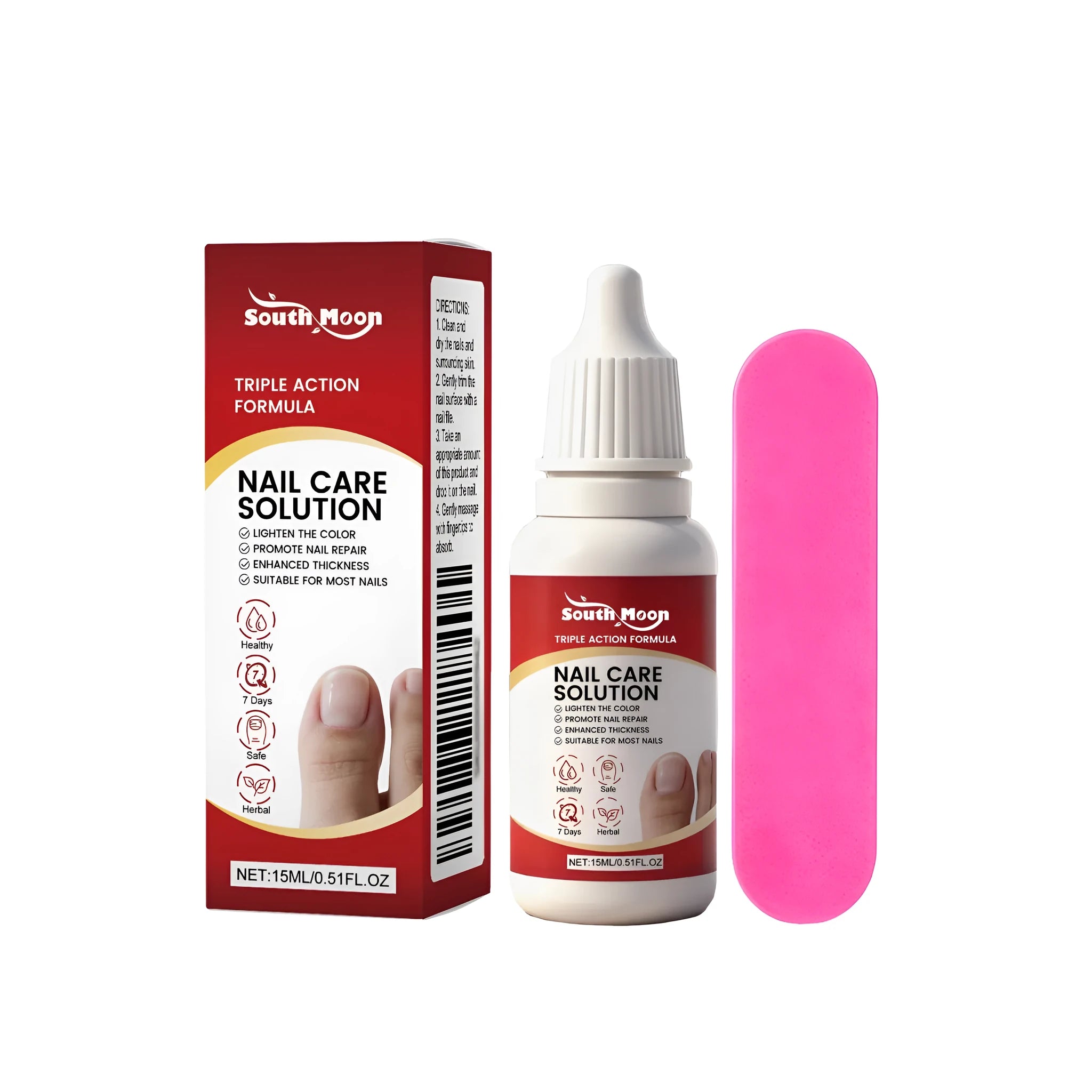 15ml nail care solution bottle with panthenol and tea extract for nail strengthening