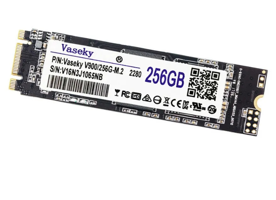 M.2 2280 256GB NGFF SATA SSD with 500MB/s read and write speeds